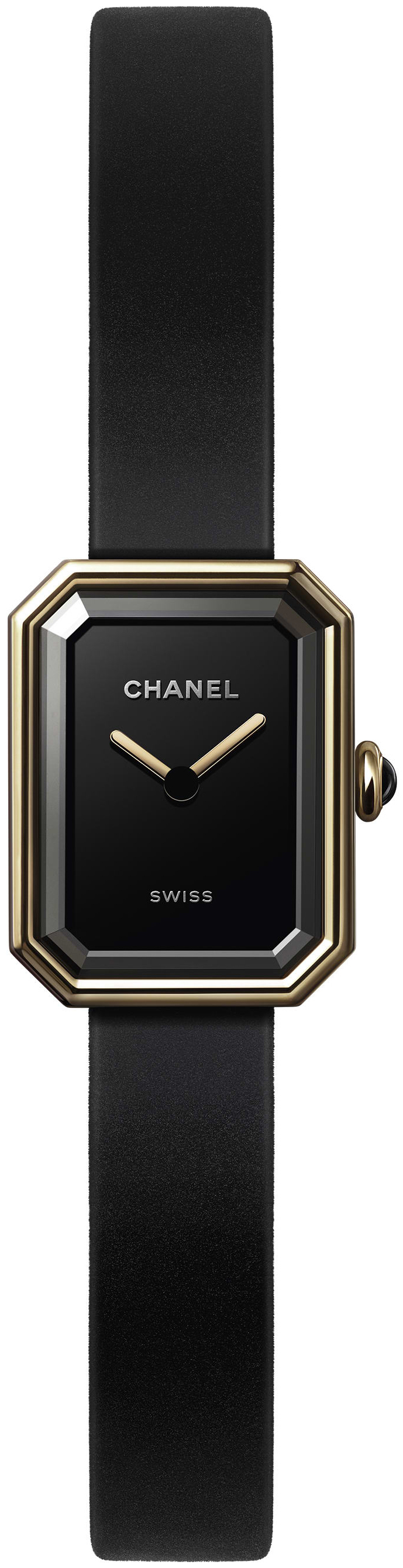 Chanel Damklocka H6125 Premiere Svart/Gummi