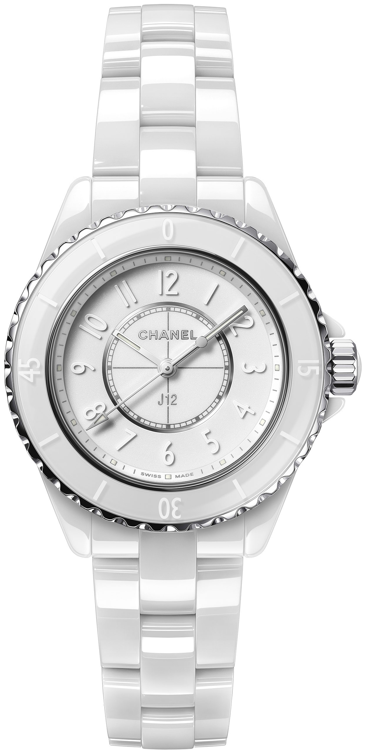Chanel Damklocka H6345 J12 Vit/Keramik Ø33 mm - Chanel