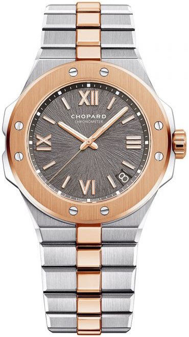 Chopard Herrklocka 298600-6001 Alpine Eagle Grå/18 karat roséguld - Chopard