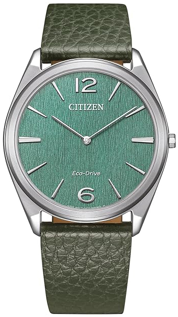 Citizen Herrklocka AR3120-32X Eco-Drive Suratto Grön/Läder Ø38.4 mm
