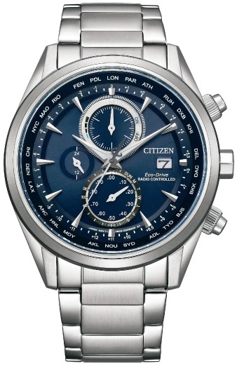 Citizen Herrklocka AT8260-85L Radio Controlled Blå/Stål Ø43 mm - Citizen