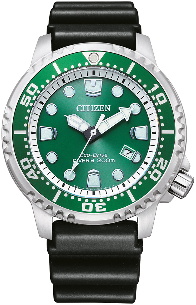 Citizen Herrklocka BN0158-18X Grön/Gummi Ø44 mm - Citizen