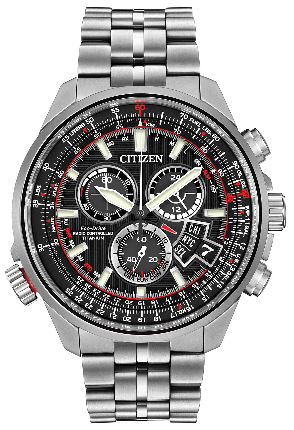 Citizen Herrklocka BY0120-54E Chrono Svart/Titan Ø45 mm - Citizen