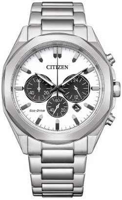 Citizen Herrklocka CA4590-81A Chrono Vit/Stål Ø44 mm - Citizen