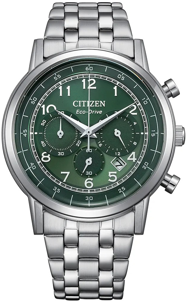 Citizen Herrklocka CA4630-53X Chrono Grön/Stål Ø42 mm - Citizen