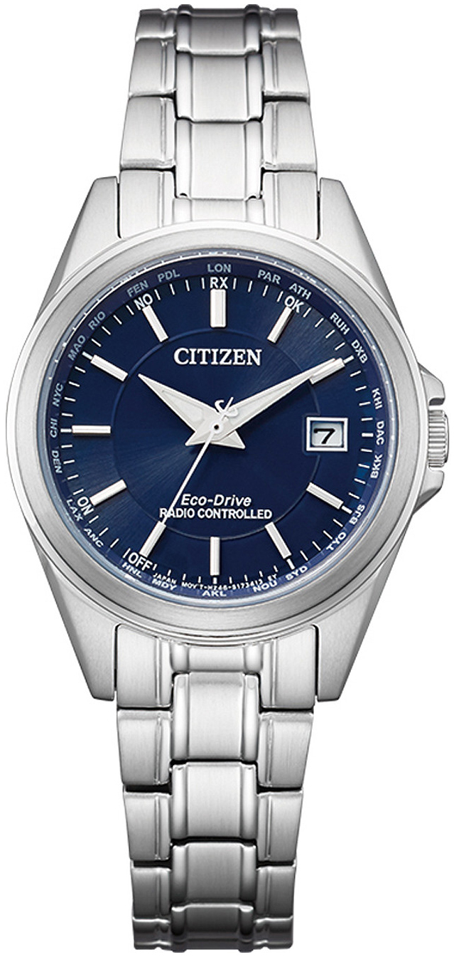 Citizen Damklocka EC1180-81L Radio Controlled Blå/Stål Ø29 mm - Citizen