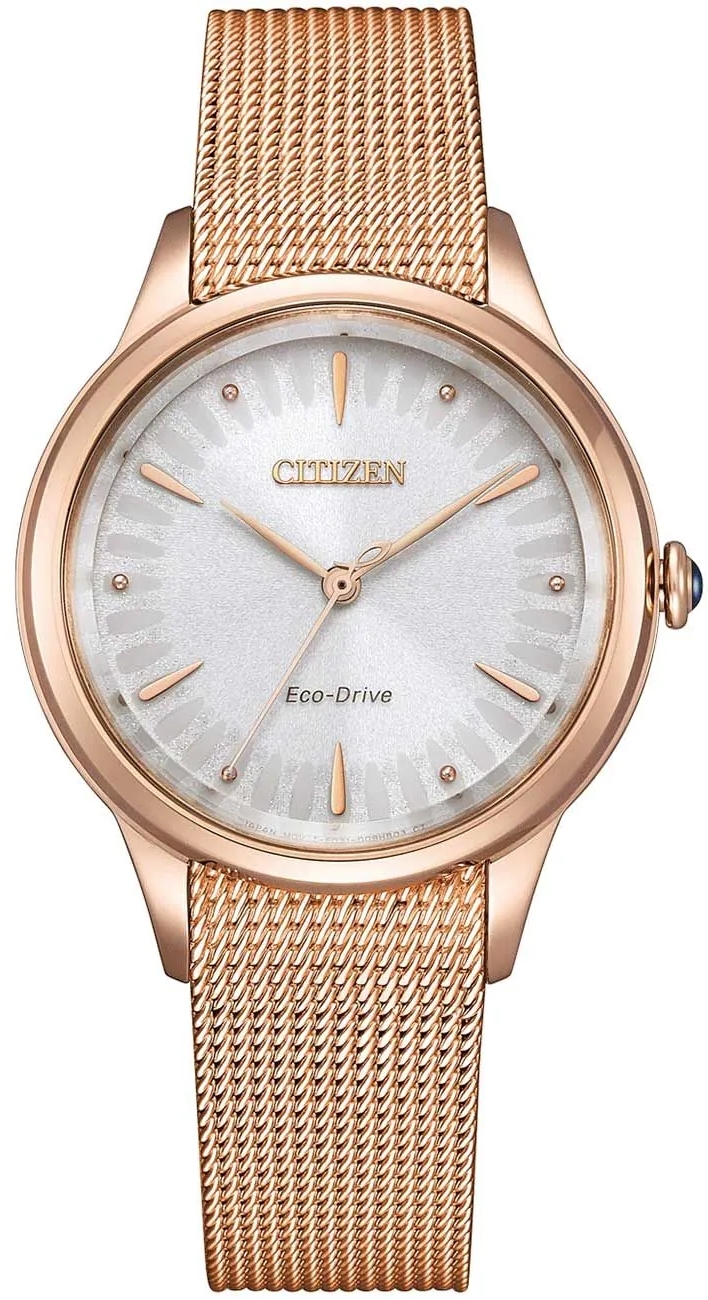Citizen Damklocka EM1153-88A Eco Drive Silverfärgad/Roséguldstonat - Citizen