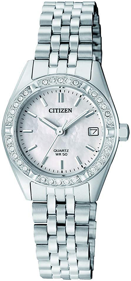 Citizen Damklocka EU6060-55D Dress Vit/St&aring;l &Oslash;27 mm