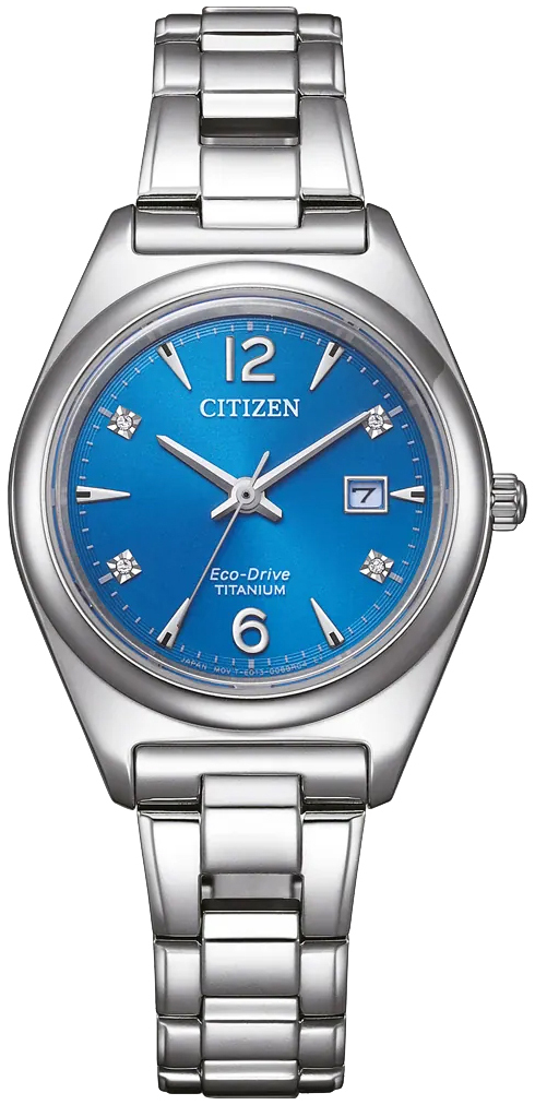 Citizen Damklocka EW2601-81L Classic Blå/Titan Ø29.4 mm - Citizen