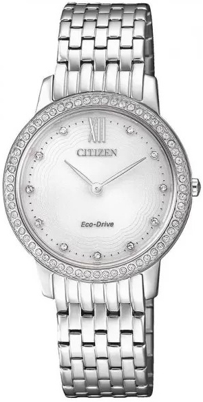 Citizen Damklocka EX1480-82A Eco Drive 180 Vit/Stål Ø30 mm - Citizen