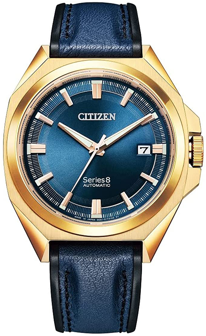 Citizen Herrklocka NB6012-18L Series 8 Blå/Läder Ø40 mm - Citizen