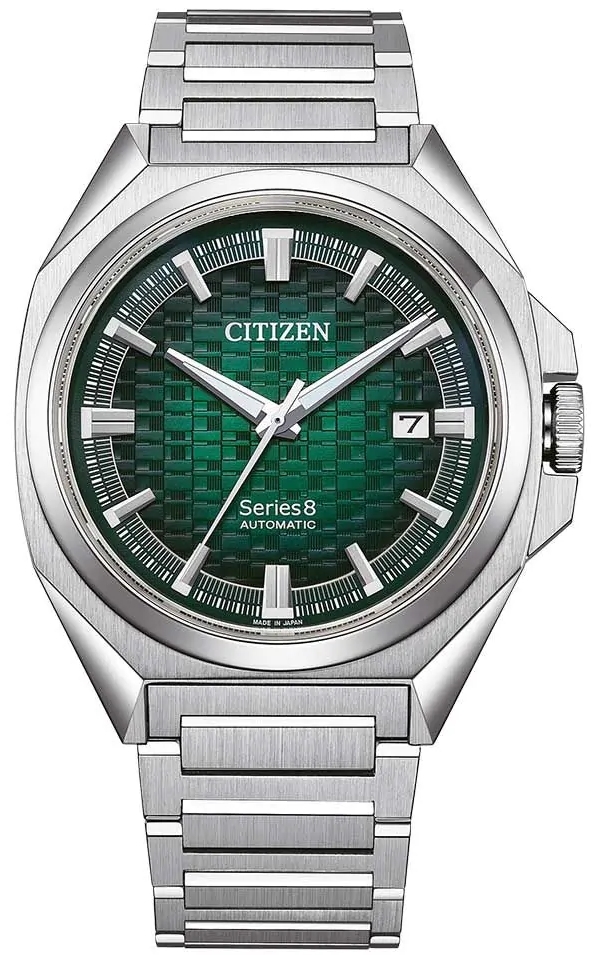 Citizen Herrklocka NB6050-51W Series 8 Grön/Stål Ø40.1 mm - Citizen