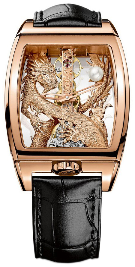 Corum Herrklocka 113.265.55-0001 GD55R Dragon Skelettskuren/Läder - Corum