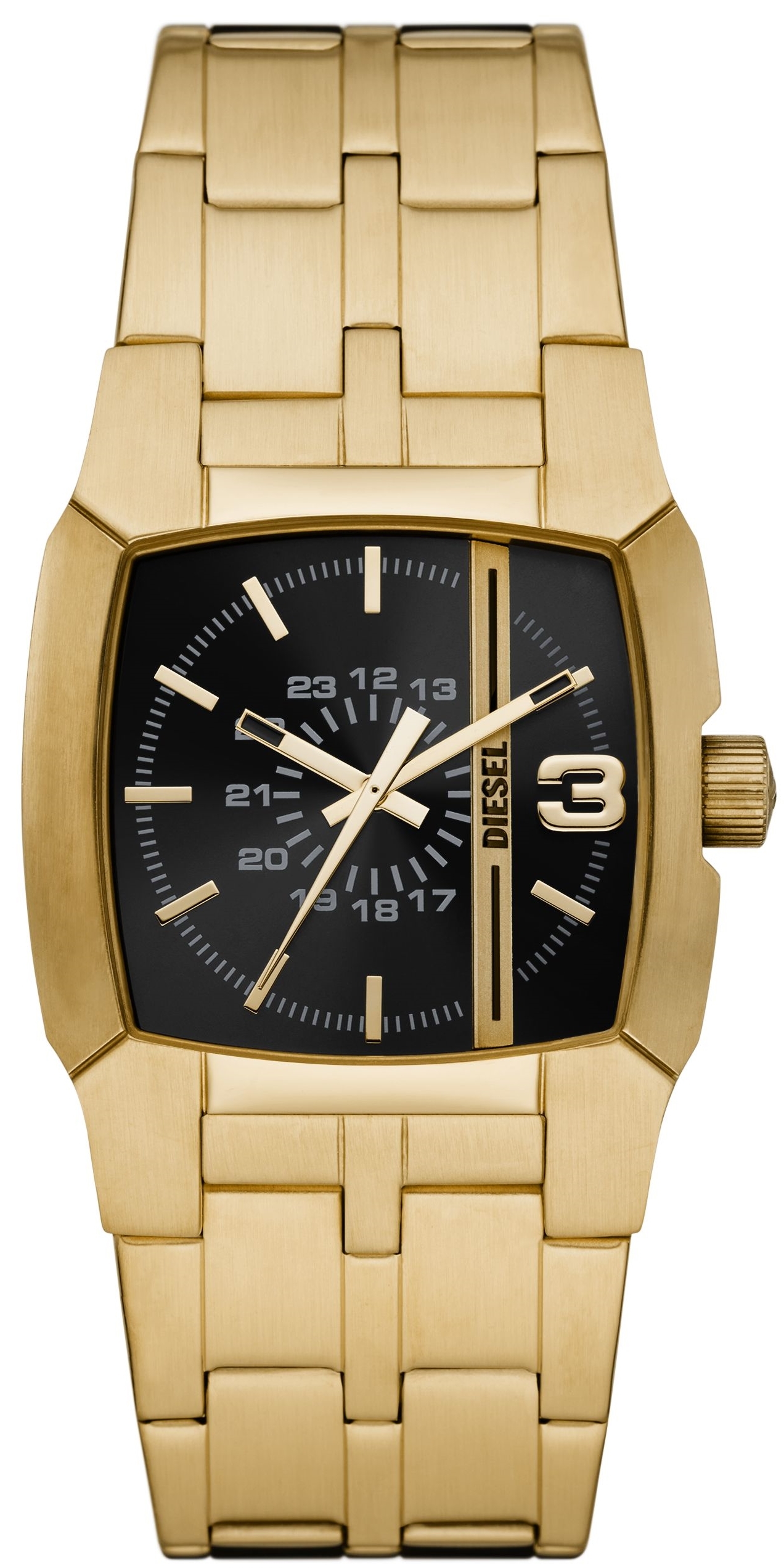 Diesel Herrklocka DZ2151 Cliffhanger Svart/Guldtonat stål Ø36 mm - Diesel
