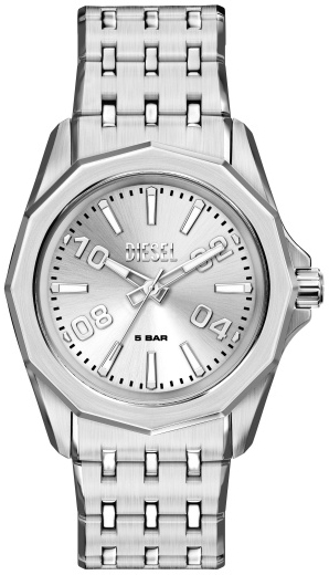Diesel Herrklocka DZ2236 Stinger Silverf&auml;rgad/St&aring;l &Oslash;44 mm