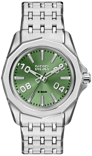 Diesel Herrklocka DZ2237 Stinger Gr&ouml;n/St&aring;l &Oslash;44 mm