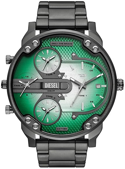 Diesel Herrklocka DZ7488 Mr. Daddy Gr&ouml;n/St&aring;l &Oslash;54 mm