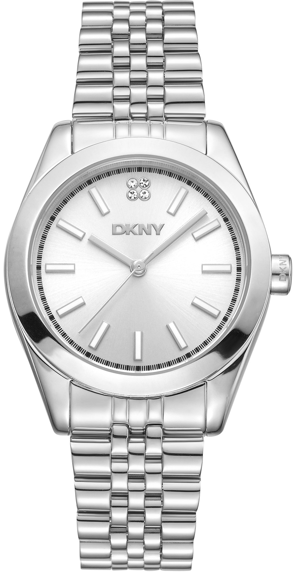 DKNY Damklocka DK1L029M0035 Nolita Midi Silverfärgad/Stål Ø32 mm - DKNY