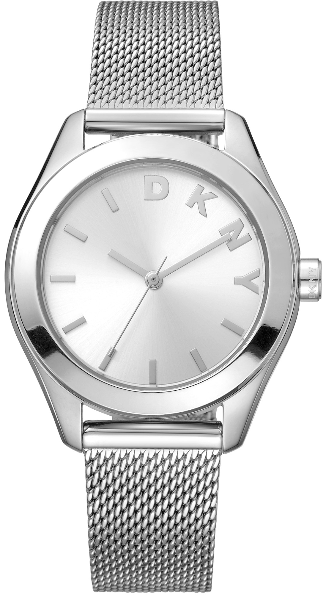 DKNY Damklocka DK1L032M0015 Astoria Logo Silverfärgad/Stål Ø34 mm - DKNY