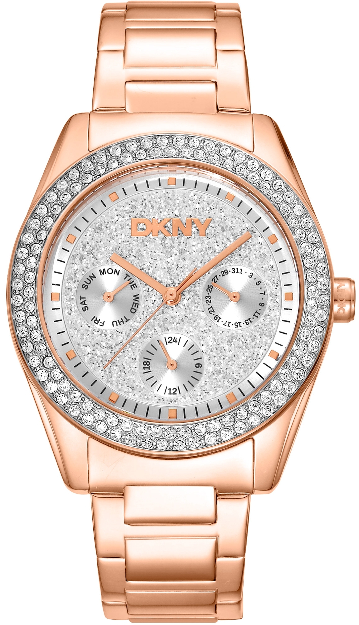 DKNY Damklocka DK1L078M0035 Chambers Multi Glitz