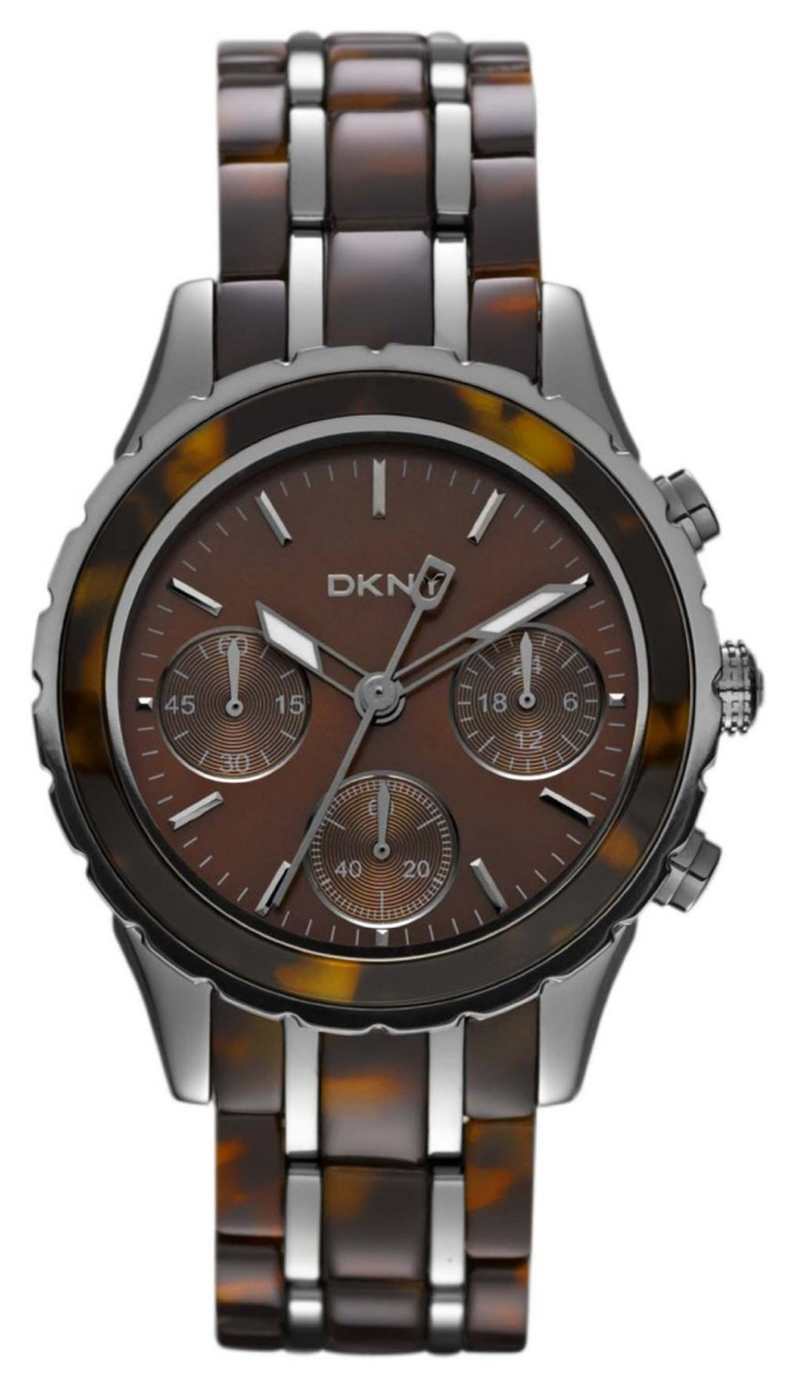 DKNY Chronograph Damklocka NY8709 Brun/Stål Ø40 mm - DKNY
