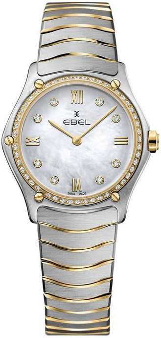 Ebel Damklocka 1216390A Classic Vit/18 karat gult guld Ø29 mm - Ebel