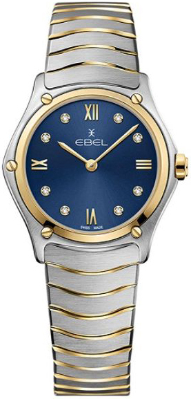 Ebel Damklocka 1216446A Classic Blå/18 karat gult guld Ø29 mm - Ebel
