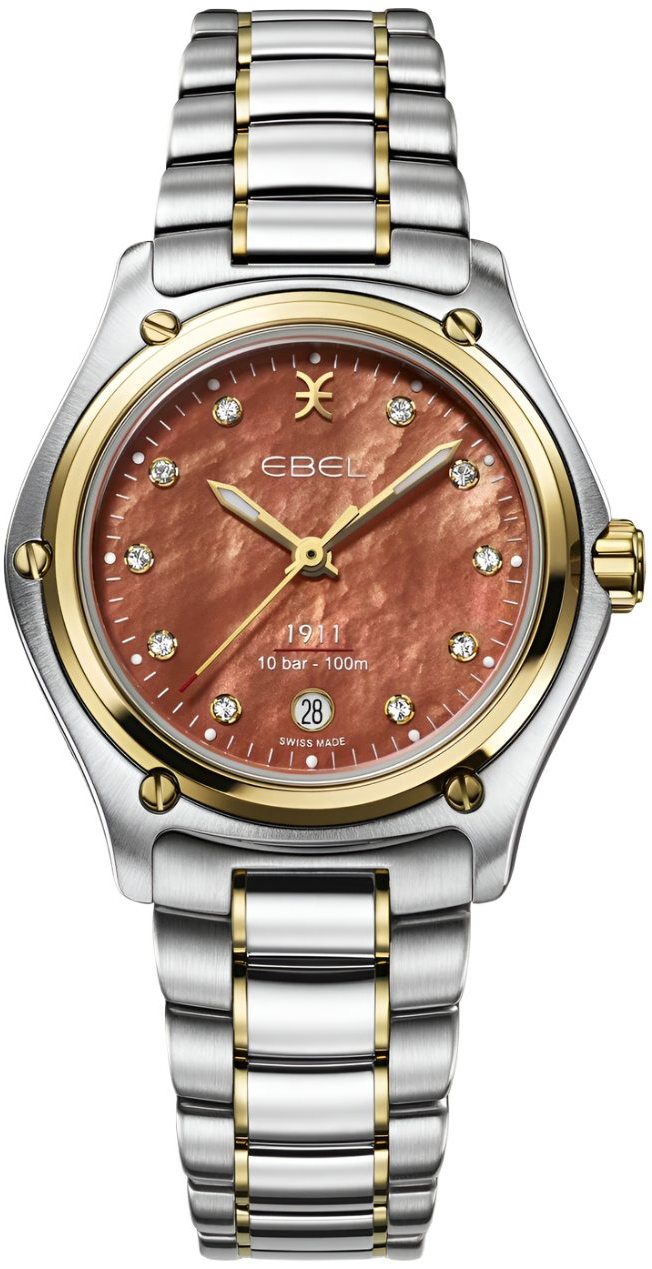Ebel 1911 Damklocka 1216574 Brun/18 karat gult guld Ø30 mm - Ebel