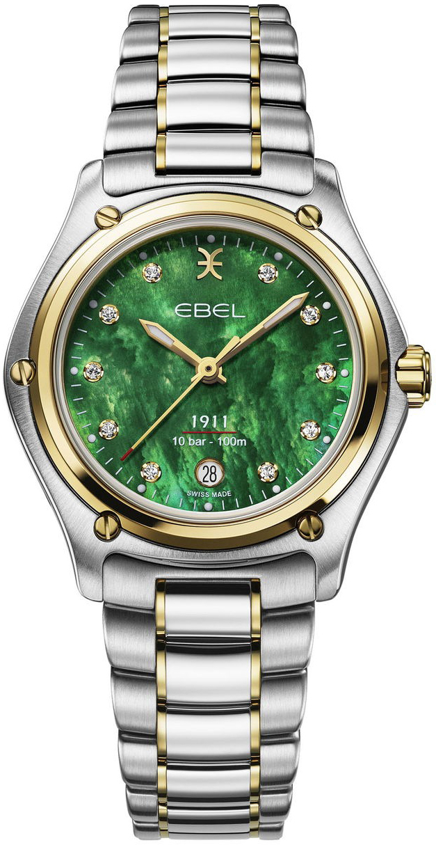 Ebel 1911 Damklocka 1216663 Turkos/18 karat gult guld Ø34 mm - Ebel
