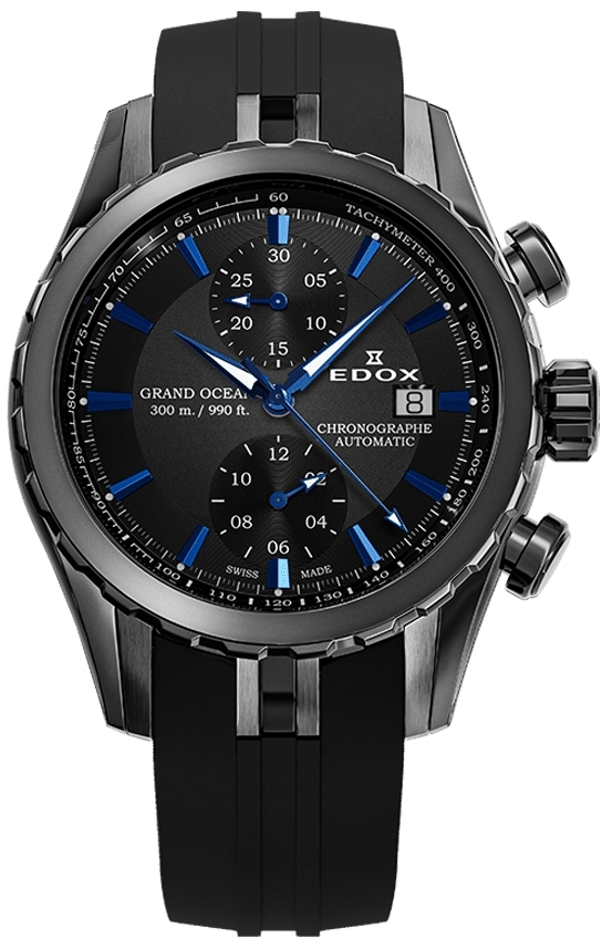 Edox Herrklocka 09800-357GNCA-NIBU Grand Ocean Chronograph