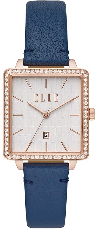 Elle Damklocka ELL21024 Ile de la Cite Vit/Läder Ø31 mm - Elle