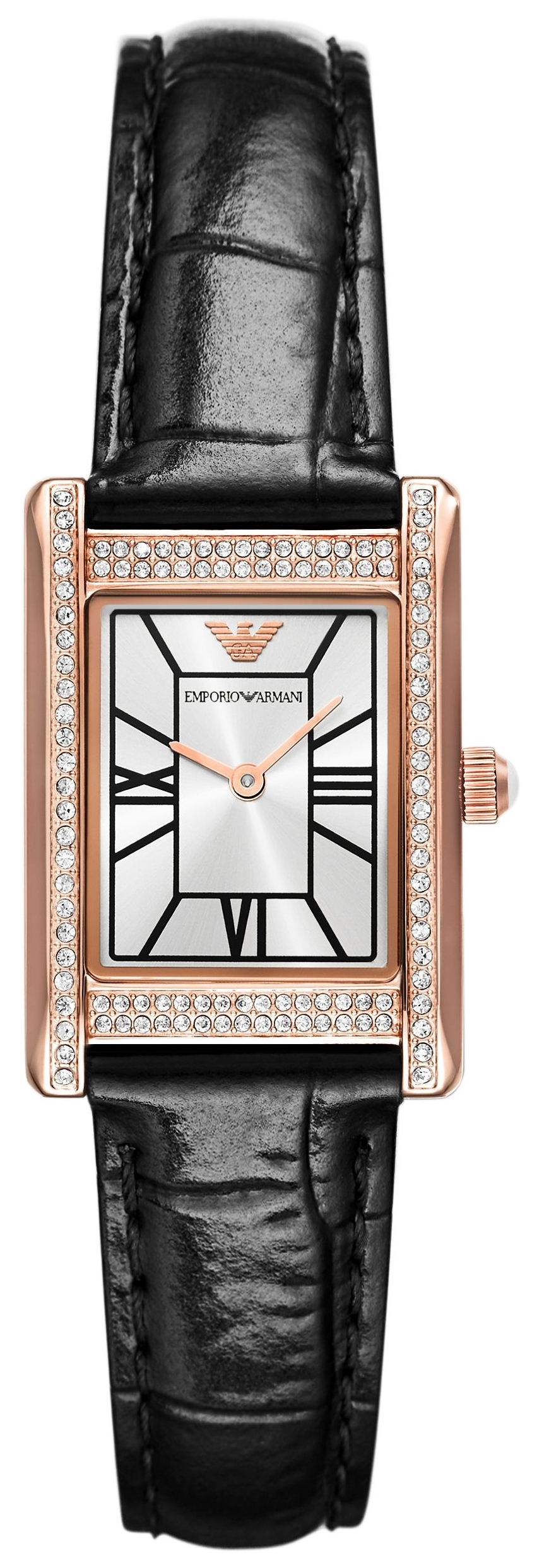 Emporio Armani Damklocka AR11624 Genni Silverfärgad/Läder - Emporio Armani