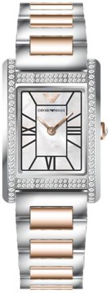 Emporio Armani Damklocka AR11626 Classic Vit/Roséguldstonat stål - Emporio Armani