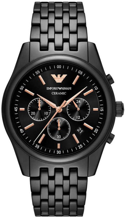 Emporio Armani Herrklocka AR70015 Ceramic Svart/Keramik &Oslash;43 mm