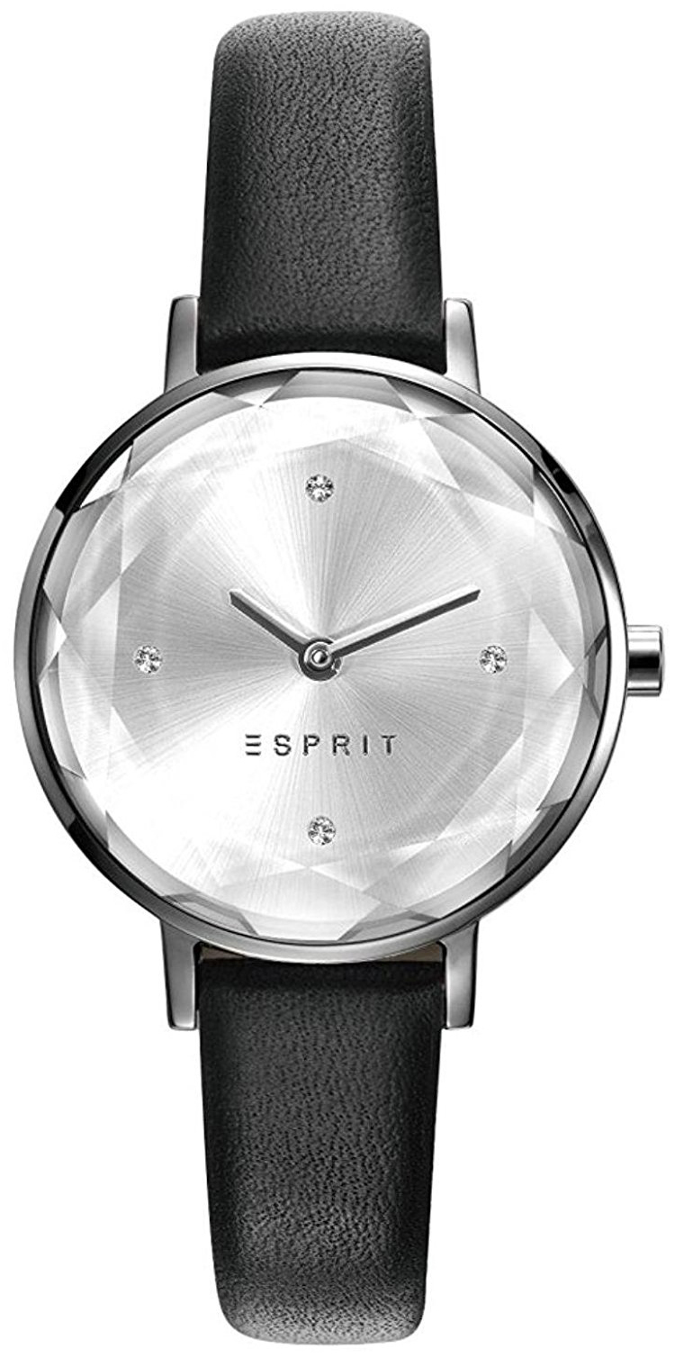 Esprit Dress Damklocka ES109312001 Silverfärgad/Läder Ø30 mm
