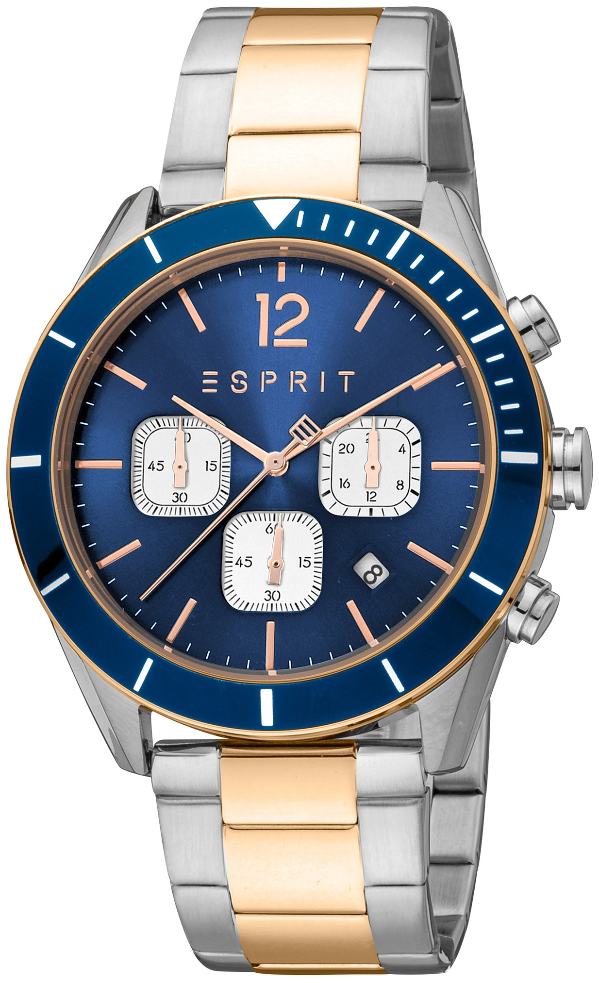 Esprit Herrklocka ES1G372M0085 Classic Bl&aring;/St&aring;l &Oslash;43 mm
