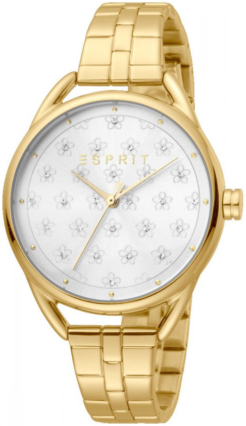 Esprit Damklocka ES1L177M0085 Silverfärgad/Gulguldtonat stål Ø36 mm - Esprit