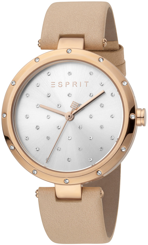 Esprit Damklocka ES1L214L0035 Silverfärgad/Läder Ø38 mm - Esprit