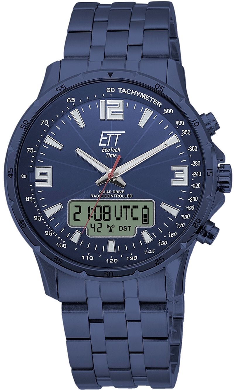 ETT Eco Tech Time Herrklocka EGS-11566-31M Professional Blå/Stål - ETT Eco Tech Time
