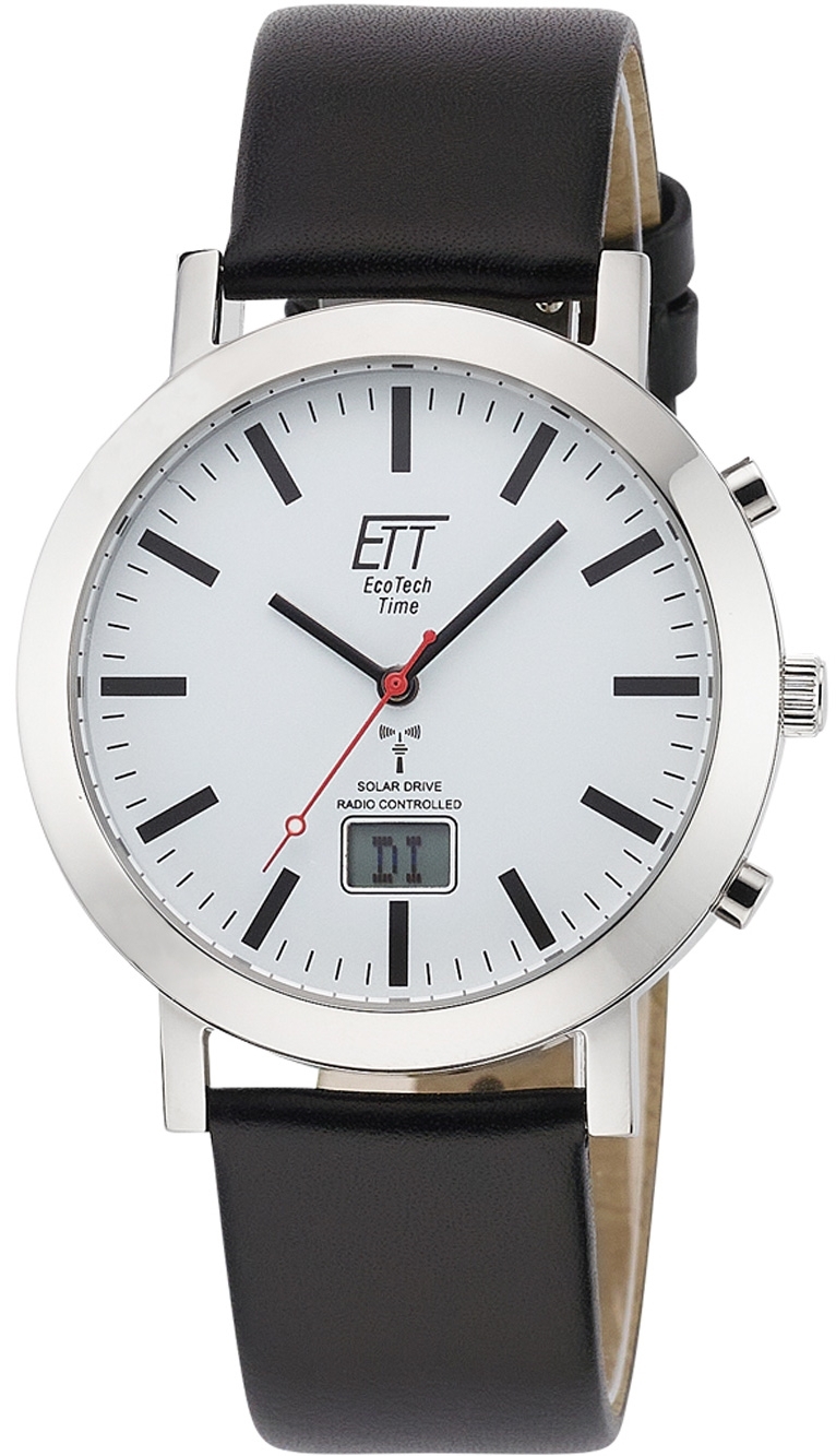 ETT Eco Tech Time Herrklocka EGS-11577-11L Radio-Controlled - ETT Eco Tech Time