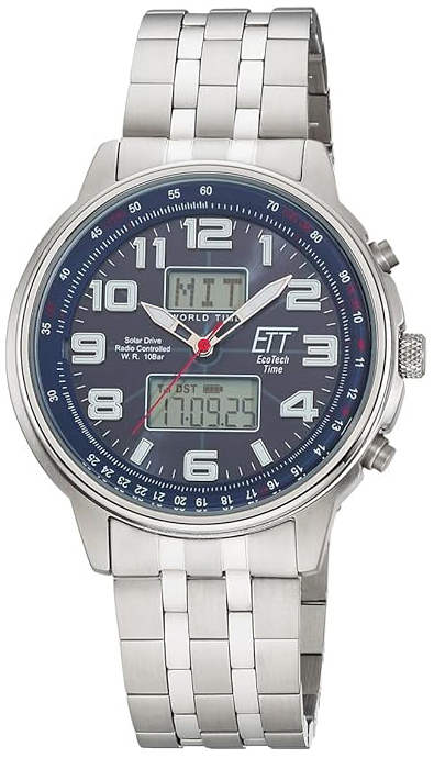 ETT Eco Tech Time Herrklocka EGS-11733-32M Blå/Stål Ø48 mm