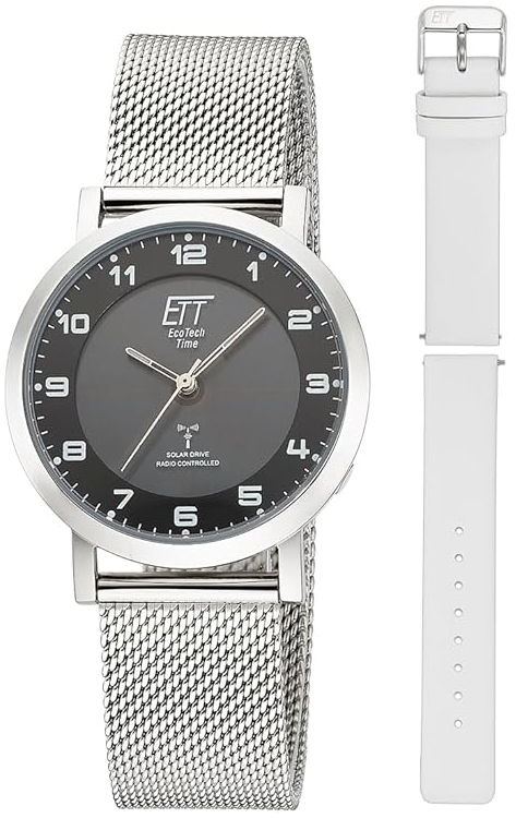 ETT Eco Tech Time Damklocka ELS-11625-22MS Atacama Grå/Stål Ø36 mm