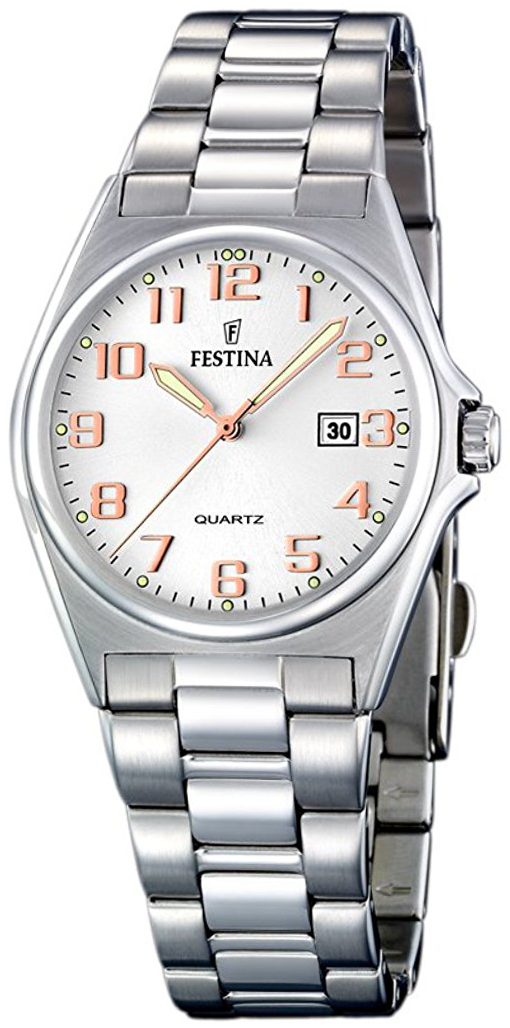 Festina Damklocka F16375-7 Vit/Stål Ø31 mm - Festina