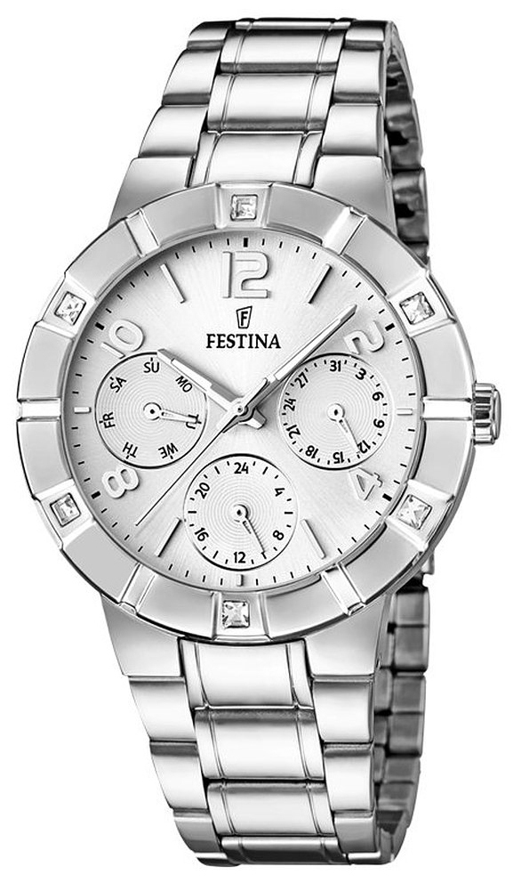 Festina Damklocka F16706-1 Silverfärgad/Stål Ø36 mm - Festina