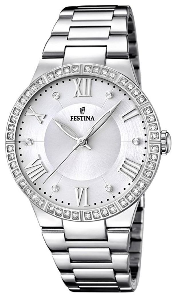 Festina Damklocka F16719-1 Vit/Stål Ø36 mm - Festina