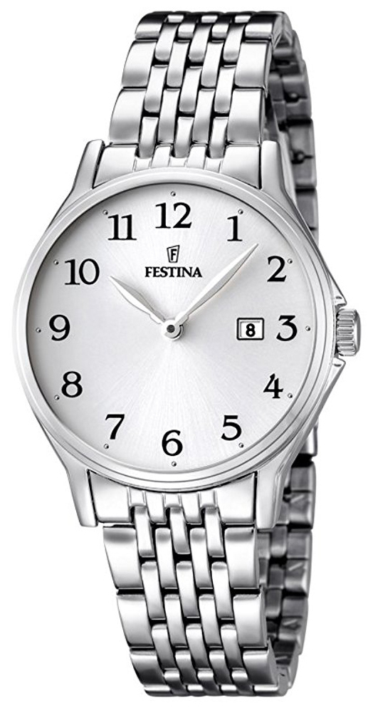 Festina Damklocka F16748-1 Classic Silverfärgad/Stål Ø31 mm - Festina
