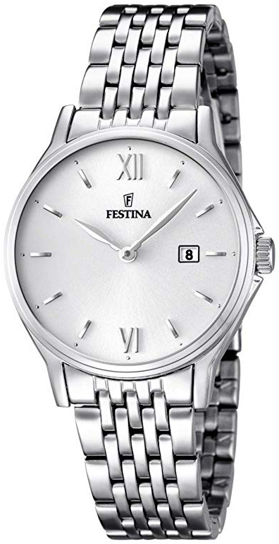 Festina Damklocka F16748-2 Classic Silverfärgad/Stål Ø31 mm - Festina