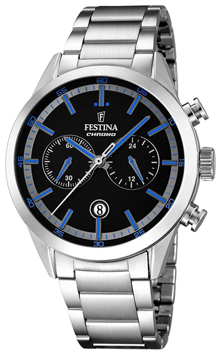 Festina Herrklocka F16826-5 Svart/Stål Ø44 mm - Festina