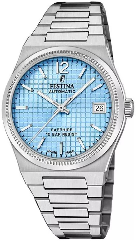 Festina Damklocka F20029-2 Swiss Made Blå/Stål Ø35 mm - Festina