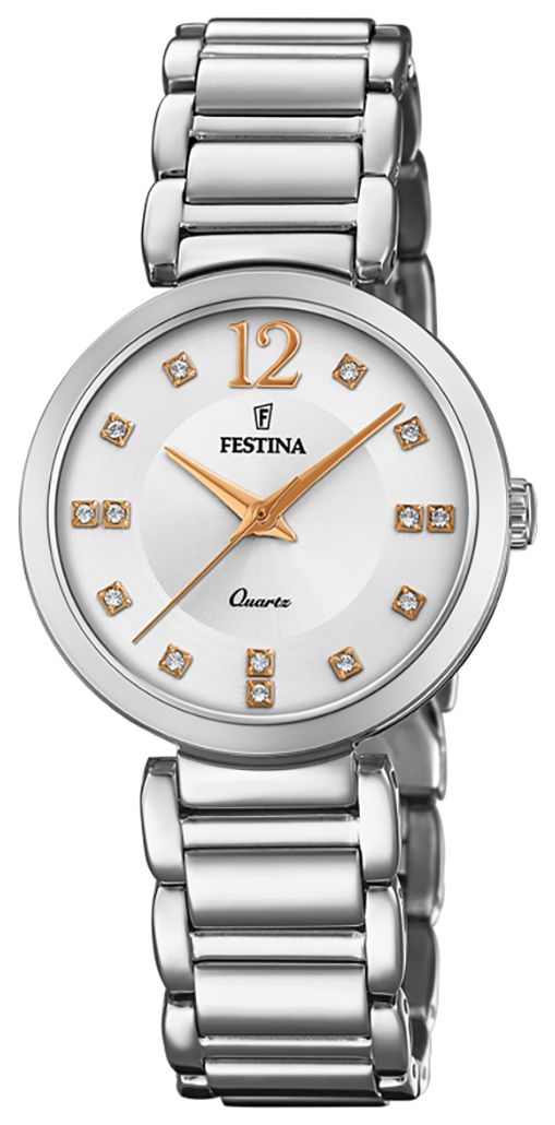 Festina Damklocka F20212-3 Vit/Stål Ø31 mm - Festina